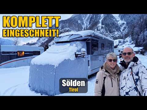 Willi komplett eingeschneit – Wintercamping Sölden